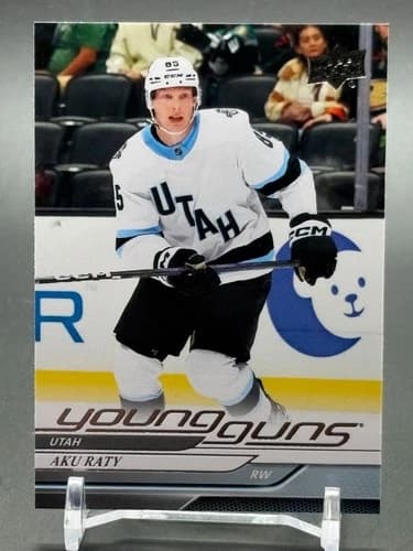 2024-25 Upper Deck Series 2 Hockey Young Guns Aku Raty Rookie Card #458