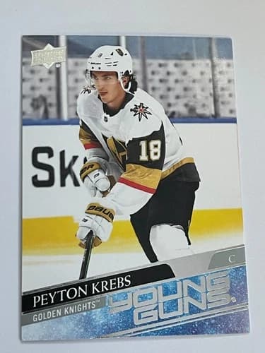 2020-21 Upper Deck Series 1 Hockey Young Guns Peyton Krebs Rookie Card #239