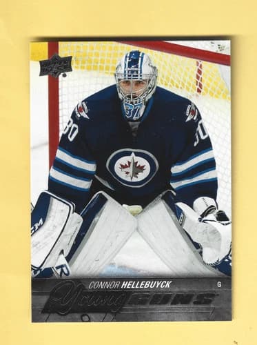 2015-16 Upper Deck Series 1 Hockey Young Guns Connor Hellebuyck Rookie Card #214