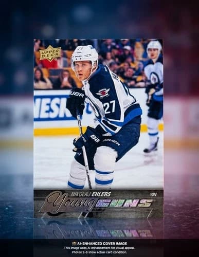2015-16 Upper Deck Series 1 Hockey Young Guns Nikolaj Ehlers Rookie Card #223