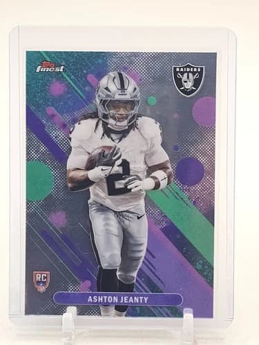 2025 Topps Finest Football Common Ashton Jeanty Rookie Card #11