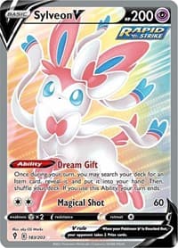 SWSH07: Evolving Skies Sylveon V (Full Art) #183/203