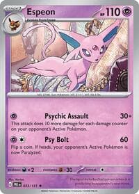 SV: Prismatic Evolutions Espeon #033/131