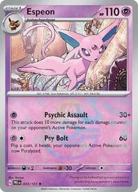 SV: Prismatic Evolutions Espeon (Master Ball Pattern) #033/131